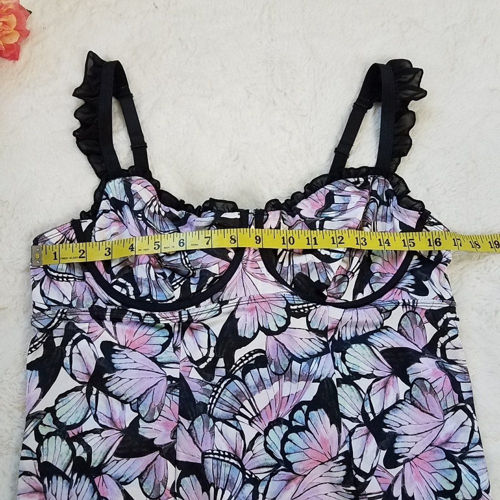 Torrid Curves Satin Ruffle Bodysuit - Picture 6 of 11